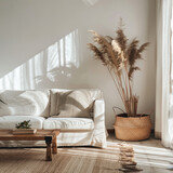 living room with mocca color
