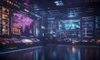 © Neungruedee - Futuristic Control Room with Multiple Screens