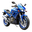 © Shamim Alrazi - Blue motorcycle isolated on transparent background