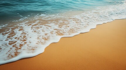 Beach Sand Sea Background Shor Water White Sky Season Summer Tropical Ocean Beautiful Wave Season Vacation Smooth Wallpaper Island Outdoor Tropical Coast Sandy Nature Landscape Space f : Generative AI