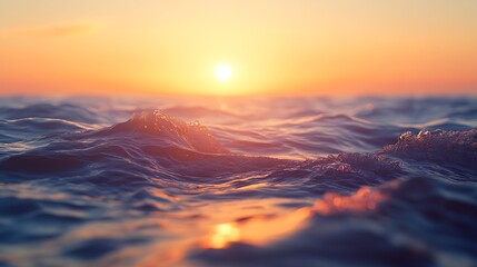Wall Mural - seascape in early morning sunrise over sea nature landscape : generative ai