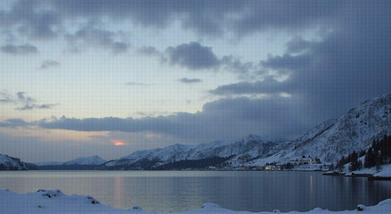 Wall Mural - lake in the mountains