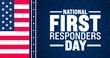 © Neelrong - National First Responders Day background or banner design template is observed every year in October. Holiday concept. Template for card, poster, placard, template. eps 10