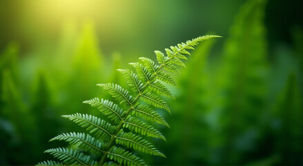 Sticker - fern leaf in the forest