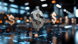 © Quality One   - Floating dollar signs create dynamic and modern financial atmosphere, symbolizing wealth and investment opportunities in digital environment