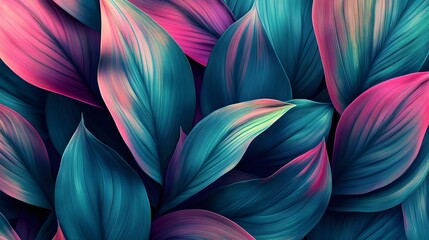 Tropical Leaf Texture Background