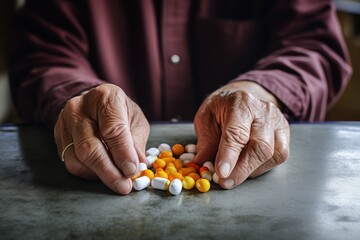 Wall Mural - Senior Citizen's Daily Medication