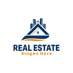 Poster - Real estate house logo design template