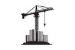 © tshirtpoints - tower crane clipart vector elements silhouette isolated in white background