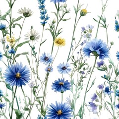 Poster - Watercolor Wildflower Bouquet