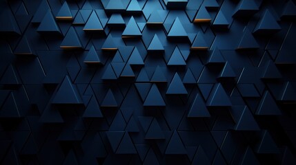 Wall Mural - Abstract Geometric Pattern with Triangles and Shadows