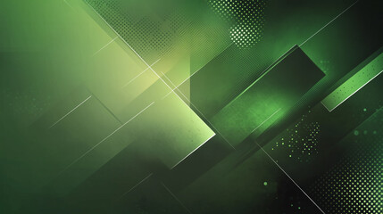 Wall Mural - abstract background with squares, Geometric pattern of overlapping green rectangles creating a modern and sophisticated abstract background.