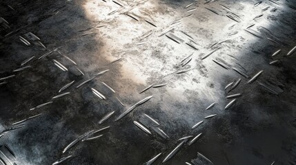 Poster - Steel Plate Texture. Generative AI