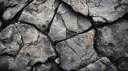 Canvas Print - Stones texture rough weathered nature. Generative AI