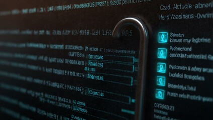 glowing password field for cybersecurity.