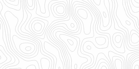 Poster - White paper wave carve relief topographic contours map background. line topo seamless topographic geography map grid abstract sublet pattern.