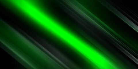 Wall Mural - Abstract green banner background with diagonal stripes