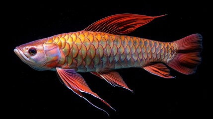 Colorful Fish with Vibrant Fins and Scales