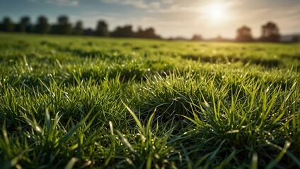 Nature view with green grass.