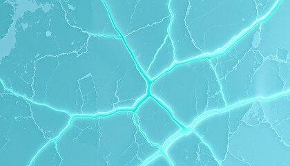 Wall Mural - Brittle Ice Surface with Chilly Electric Blue Features, Abstract Aesthetic