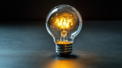 Glowing Light Bulb