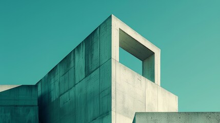 Poster - a building with a sky background behind it