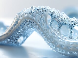 Wall Mural - abstract 3d render of a futuristic structure