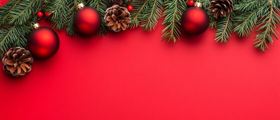 Wall Mural - Christmas holiday background. Merry Christmas and happy New Year