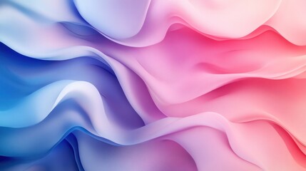 Sticker - Abstract Wavy Background with Soft Gradient Colors