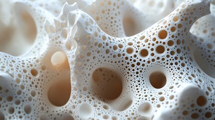Wall Mural - abstract fractal pattern: geometric texture in white