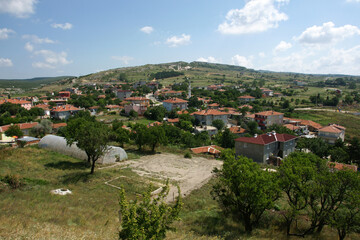 A landscape view from the city in Vize, Kirklareli, Turkey