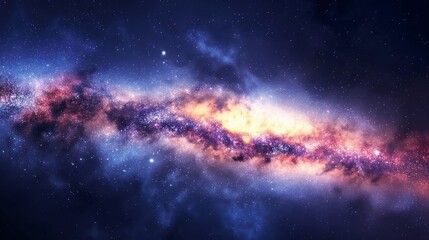 stunning visualization of the Milky Way, emphasizing the underlying mathematical principles