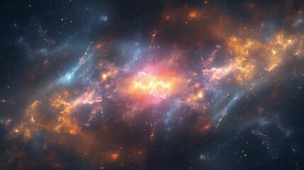Wall Mural - stunning visualization of the Milky Way, emphasizing the underlying mathematical principles
