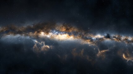 stunning visualization of the Milky Way, emphasizing the underlying mathematical principles