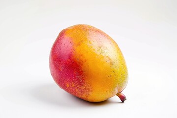 Canvas Print - A fresh single mango fruit on a white surface