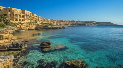 Wall Mural - Ramla Bay in Gozo, Malta at day