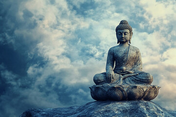 buddha statue in the sky