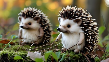 Poster - Charming hedgehog plush toy with adorable features and soft texture