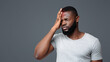 © Prostock-studio - Brain diseases problem cause chronic severe headache. Young black man tired and stressed, having mental problem trouble, medical concept