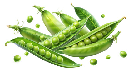 fresh peas isolated on transparent background png 