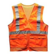 Safety Vest on Transparent Background