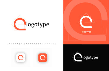 Fototapete - Geometric letter Q monogram, minimalistic logo for architectural building, futuristic technology, innovative science, blueprint project. Modern logo concept. Vector illustration