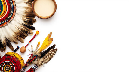 Native American Headdress and Ritual Objects 