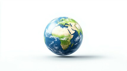 Poster - A globe of the earth is shown in a white background