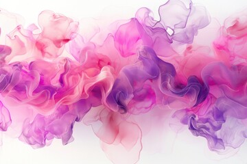 Wall Mural - Long, curvy line of pink and purple colors, creating a sense of movement and energy. The colors seem to be swirling and dancing, giving the impression of a vibrant and dynamic scene