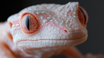 Canvas Print - Close Up Portrait of a Gecko with Vibrant Eye