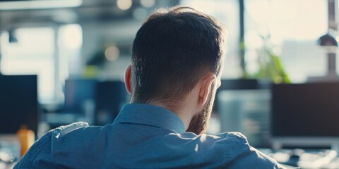 Businessman Resting His Head