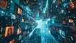 © Arieswanto - Blurry Faceless Crowd on Cityscape Buildings