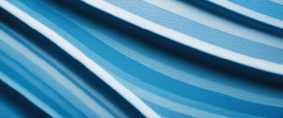 Canvas Print - abstract blue and white striped 3d pattern for modern designs