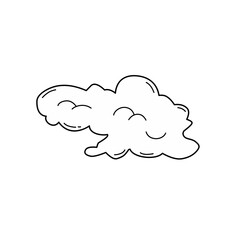 Sticker - hand drawn clouds